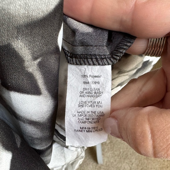 Show Me Your Mumu Rainey Mini Dress in Black/White Floral - Picture 9 of 9